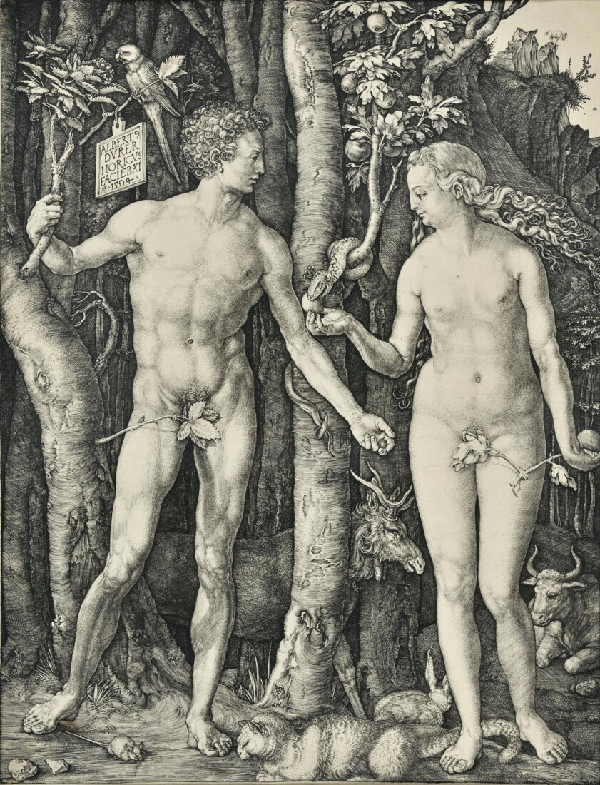 Durer Albrecht (Ντύρερ Άλμπρεχτ, 1471-1528) Αδάμ και Εύα 1504