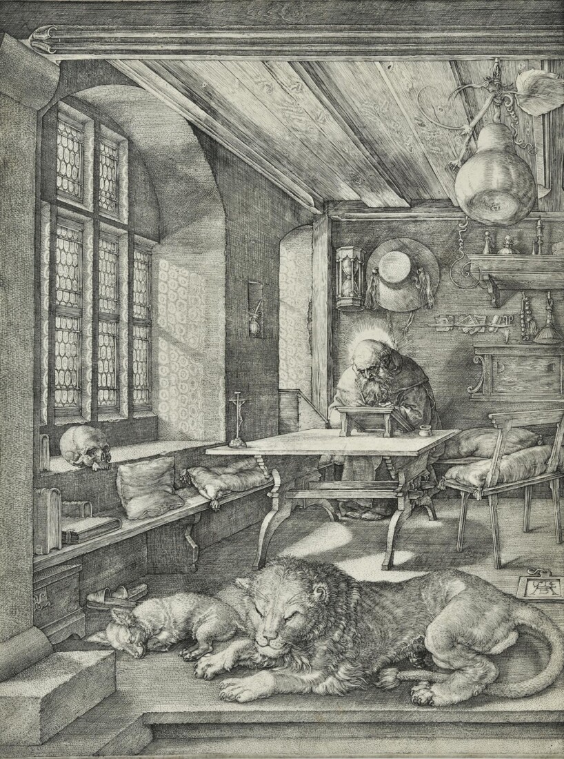 Durer Albrecht (Ντύρερ Άλμπρεχτ, 1471-1528) Ο Άγιος Ιερώνυμος στο σπουδαστήριο 1514