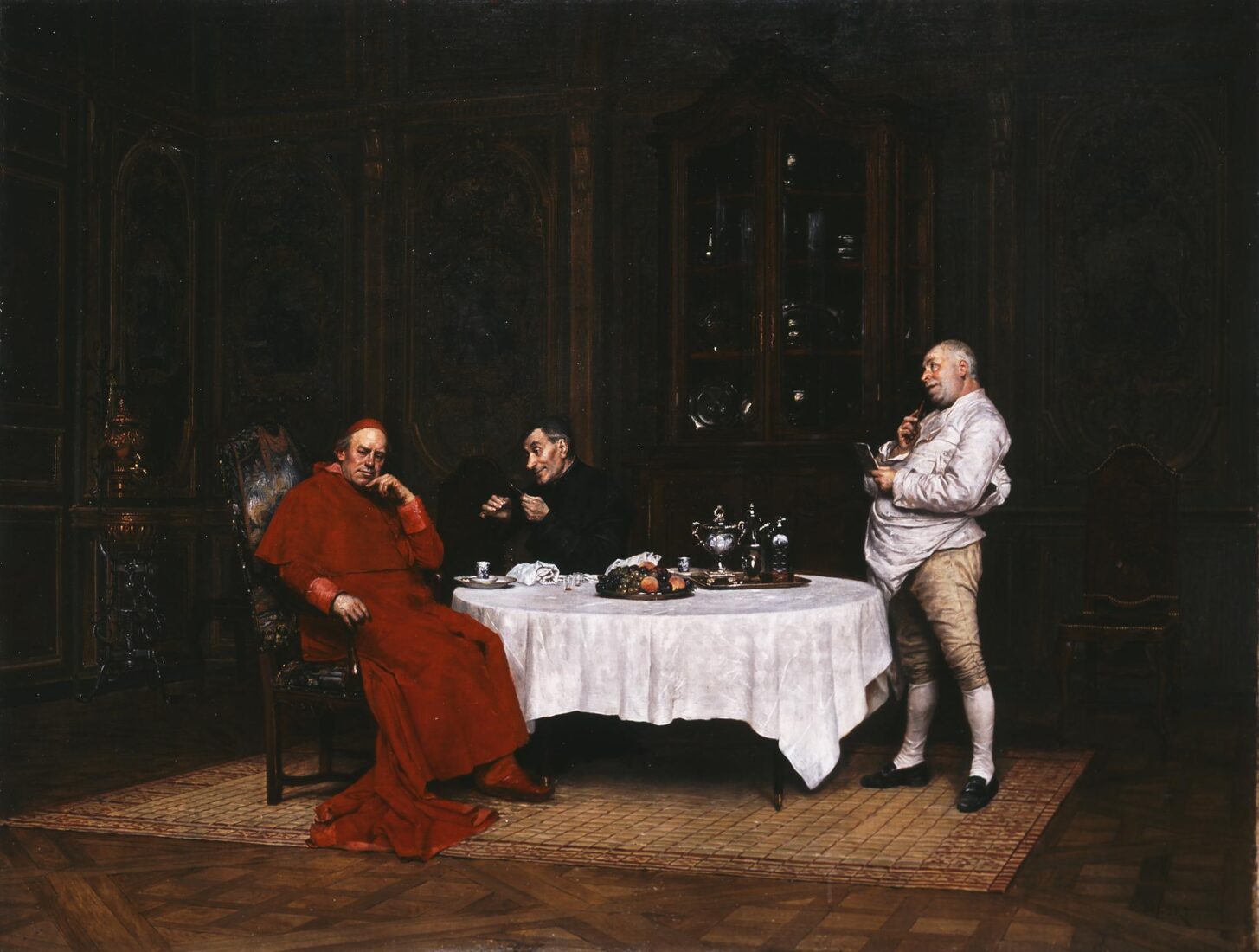 A Cardinal, Cleric and Servant - Delort Charles-Edouard