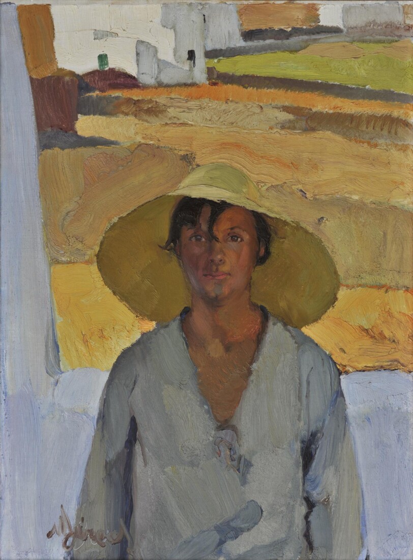 Νίκος Λύτρας (1883 - 1927)  Το ψάθινο καπέλλο, π. 1925