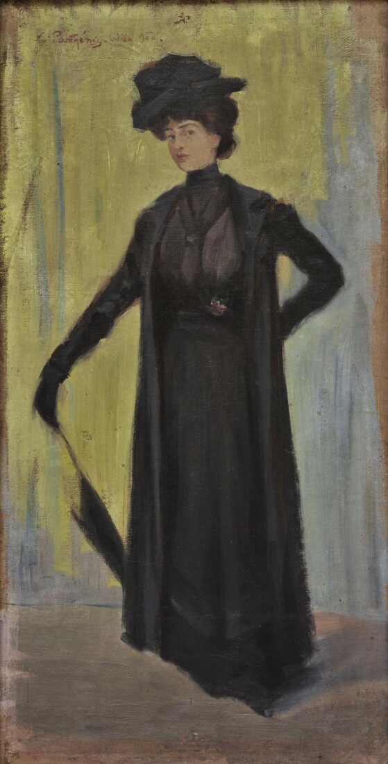 Κωνσταντίνος  Παρθένης (1878/1879 - 1967) Κυρία της Belle Epoque (Προσωπογραφία Σοφίας Λασκαρίδου), 1900