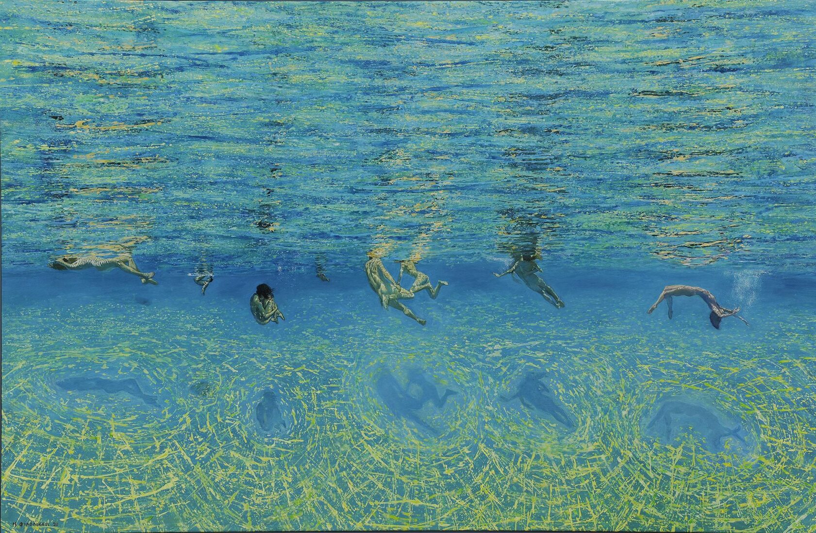 Κολυμβητές κάτω από το νερό