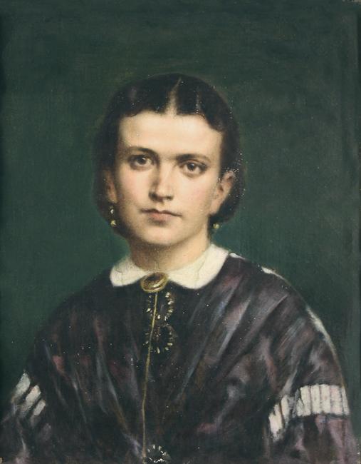 Potrait of Ms Saltas, nee Valsamakis - Sicard Francois-Leon
