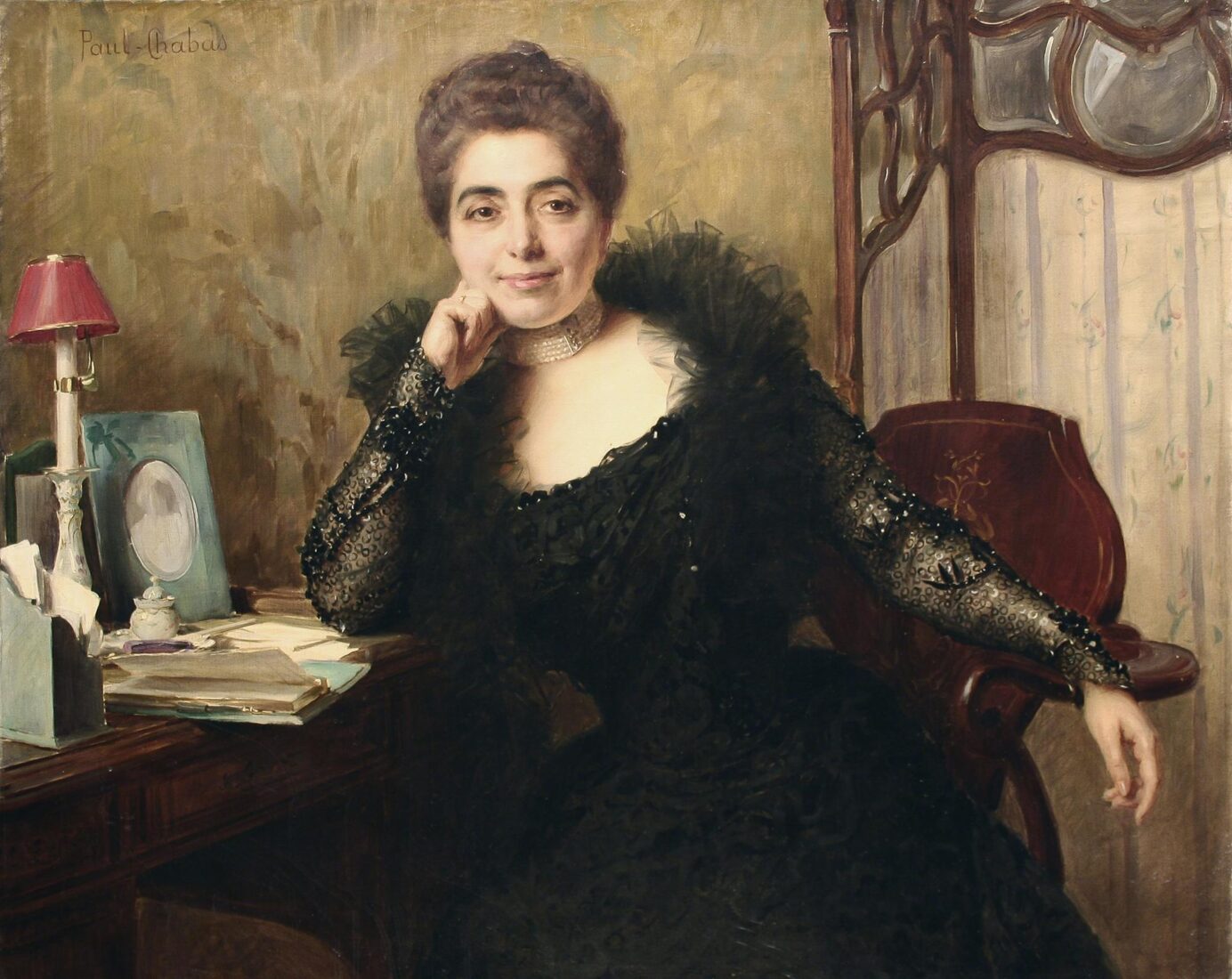 Portrait of Mrs Leonidas Embeirikos - Chabas Paul