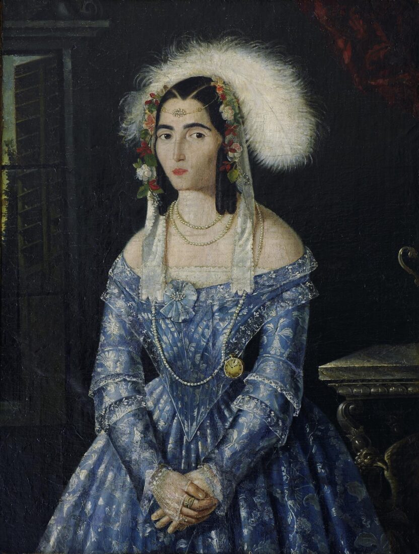 Portrait of a Lady with Feather - Margaritis Georgios