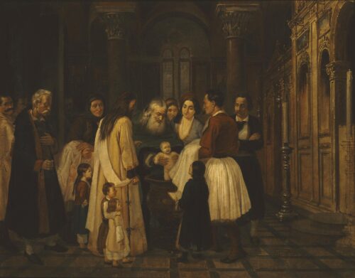 Baptism in a Church on Zakynthos - Tsokos Dionysios