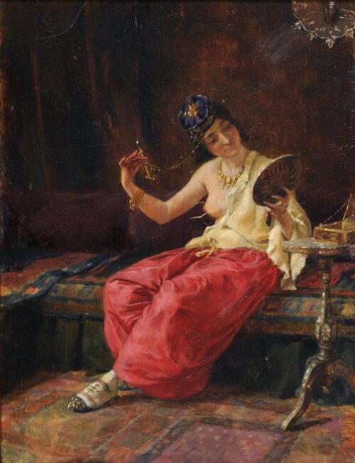 Odalisque with Mirror in Hand - Savvidis Symeon