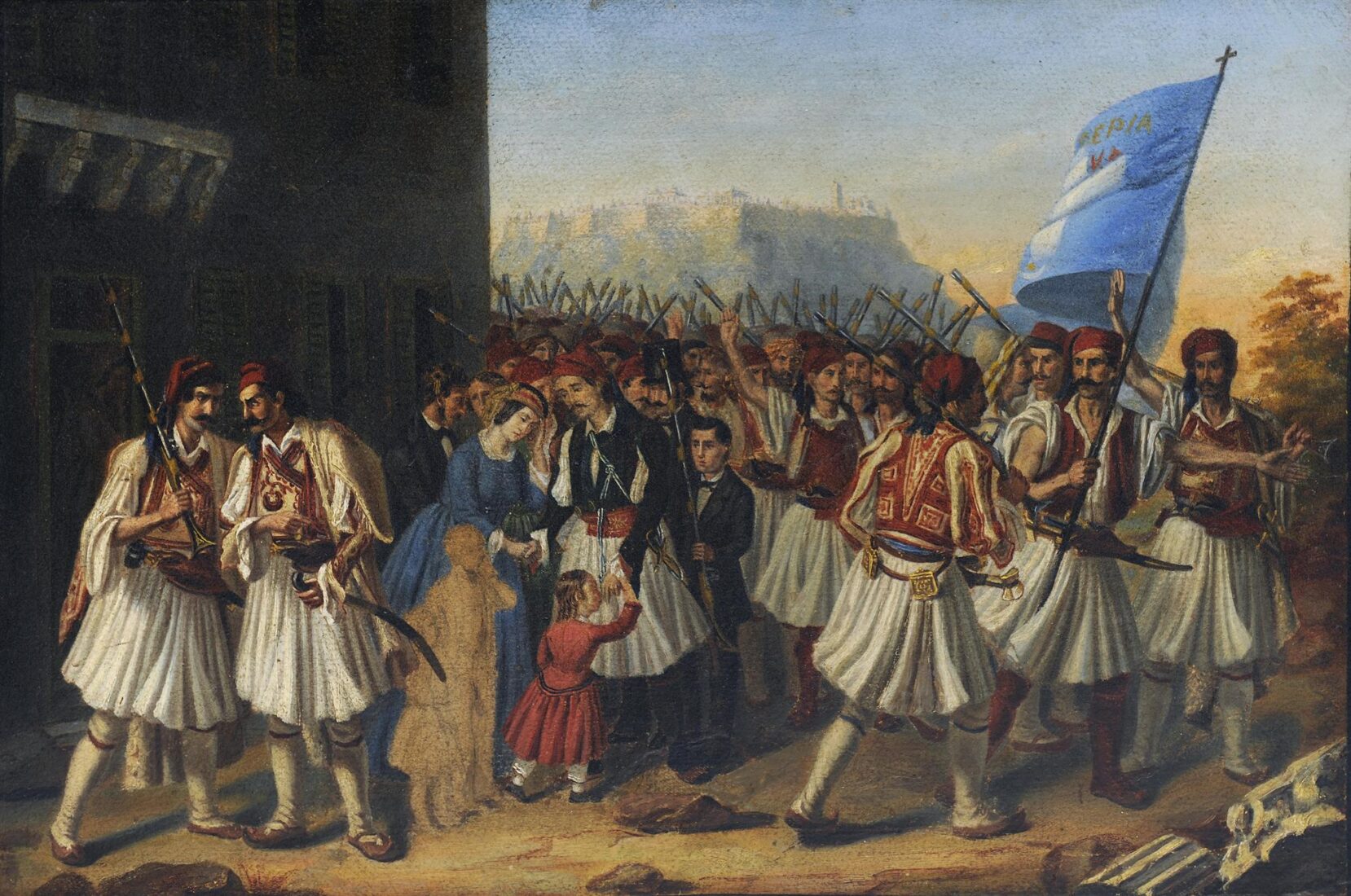 Triumphal Entry of Othon and Amalia in Athens - Tsokos Dionysios