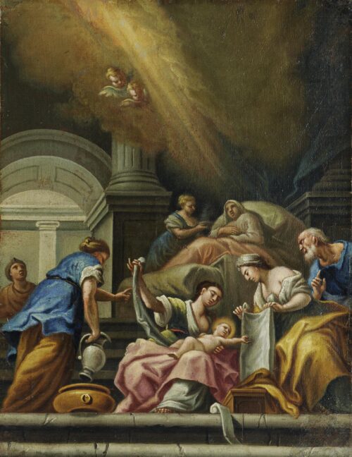 The Nativity of the Virgin Mary - Doxaras Nikolaos