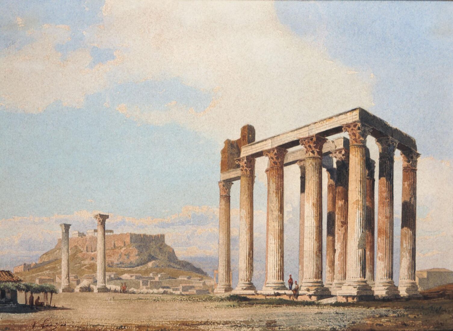 The Columns of the Temple of Olympian Zeus - Lanza Vicenzo