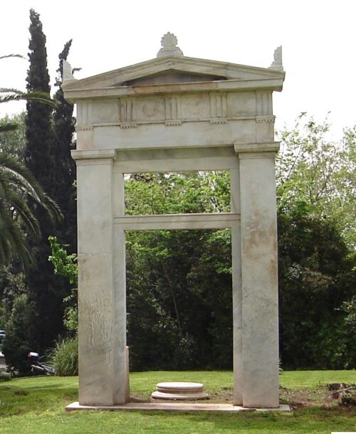 Sculptural decoration, door of the Tositsa house, Athens - Kaftantzoglou Lysandros