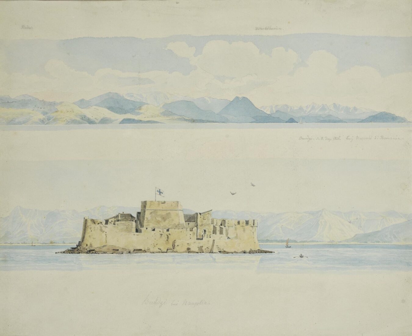 Albanian Mountains – The Fortress of Bourdzi in Nafplion - Krazeisen Karl