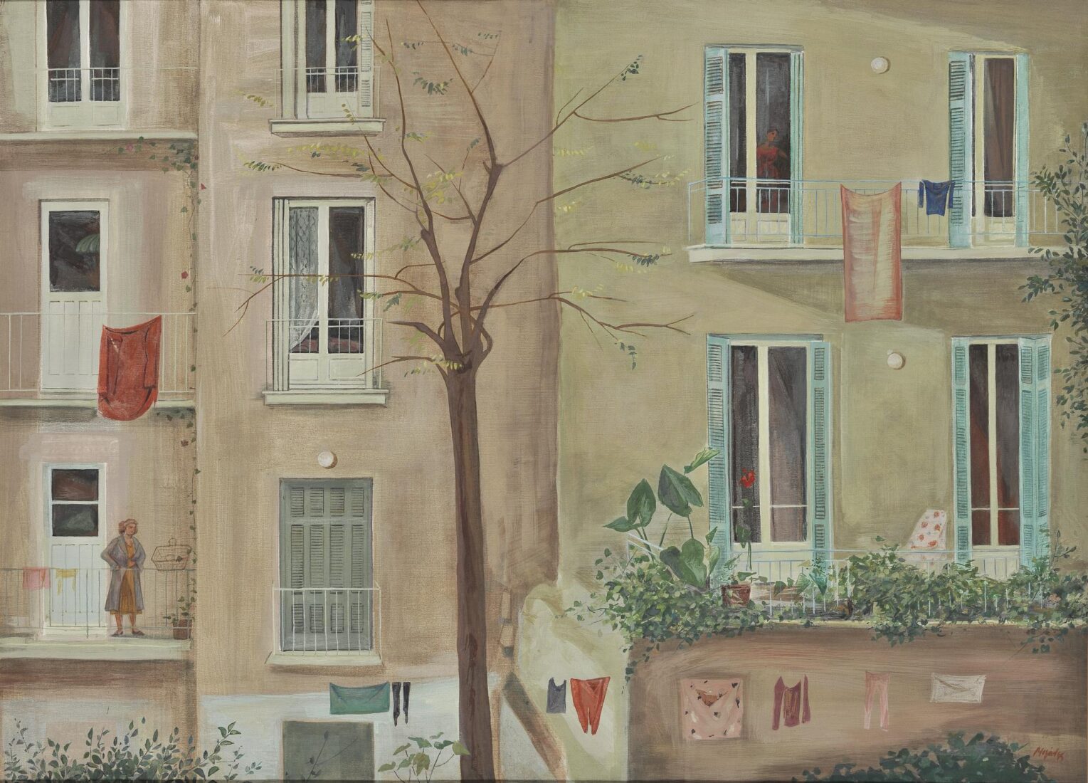 Rear View of Apartment Blocks