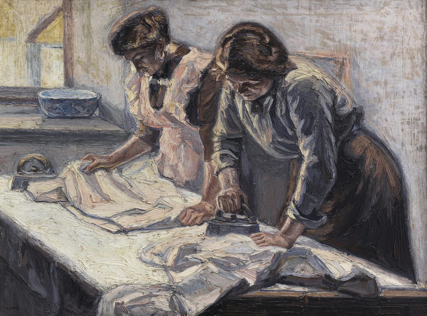 Women Ironing
