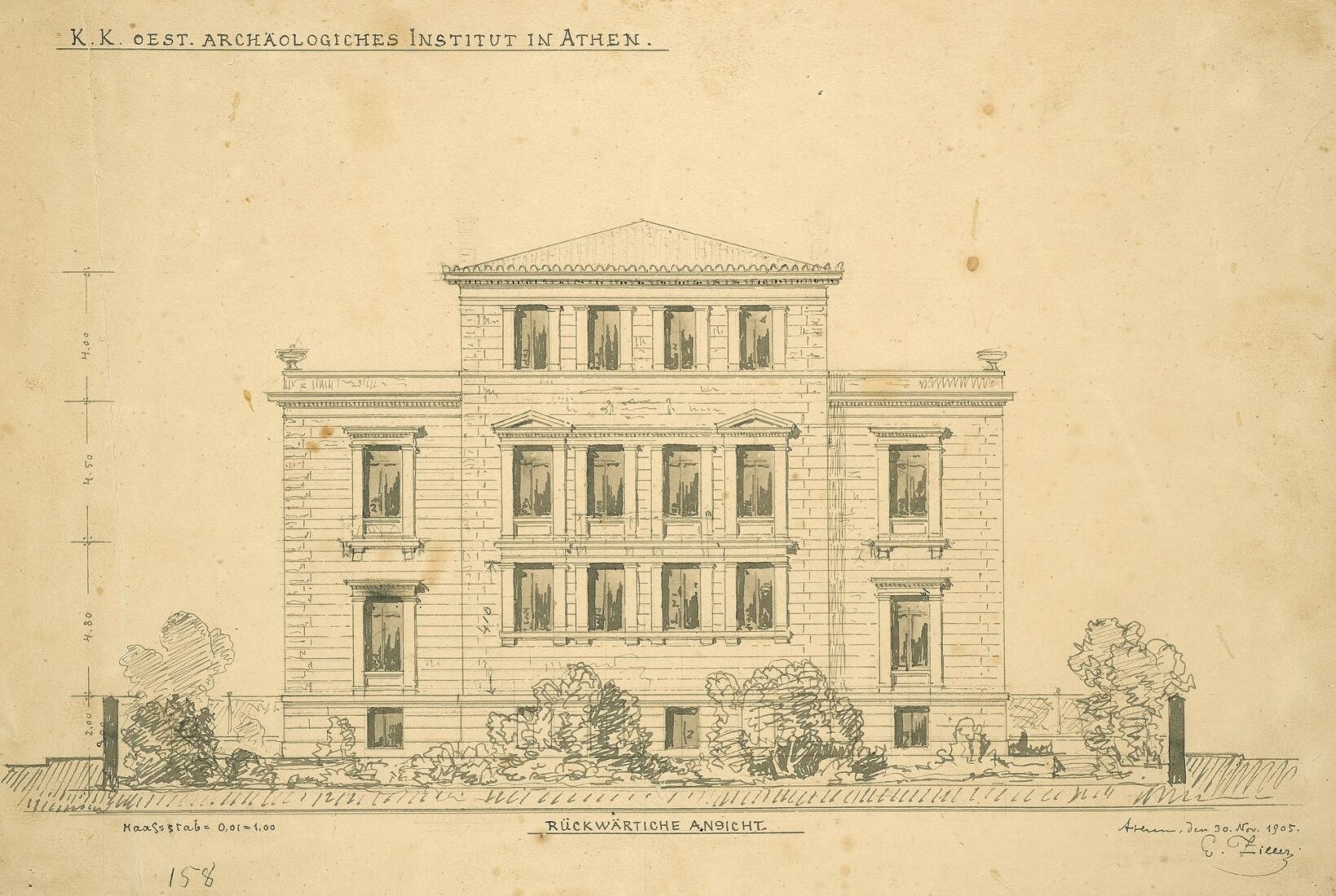 Austrian Archaeological Institute, Back View - Ziller Ernst