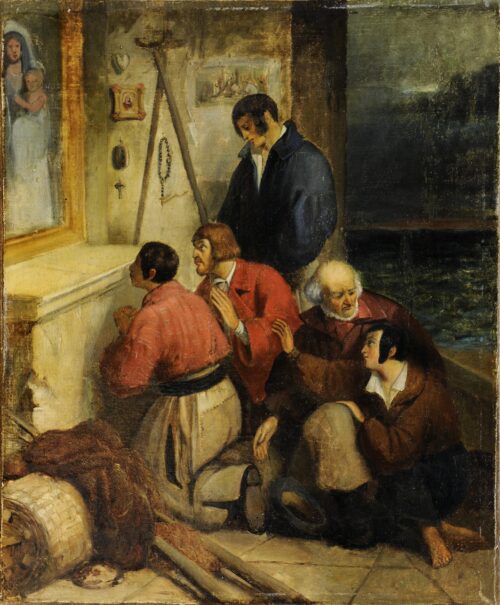 Sailors Praying to the Virgin Mary - Tsokos Dionysios