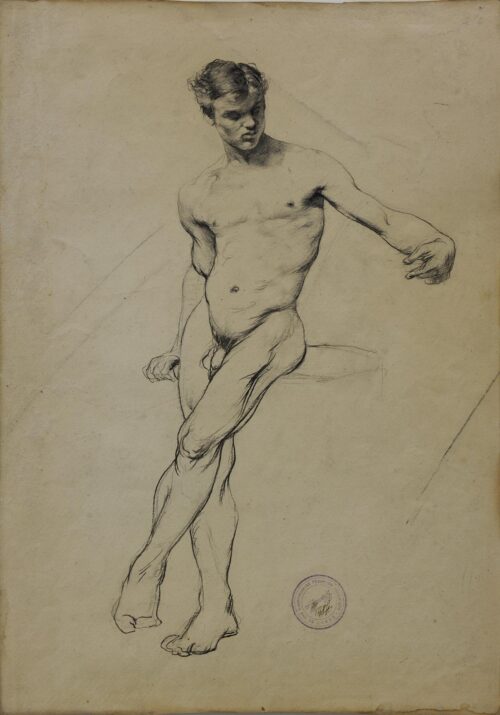 Study of a Nude Youth - Iakovidis Georgios