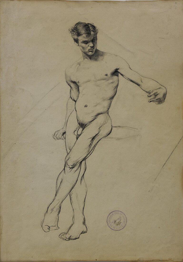 Study of a Nude Youth - Iakovidis Georgios