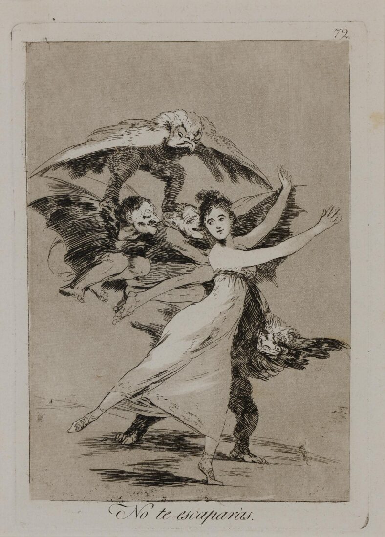 From the series “Los Caprichos” – You will not escape - Goya y Lucientes Francisco