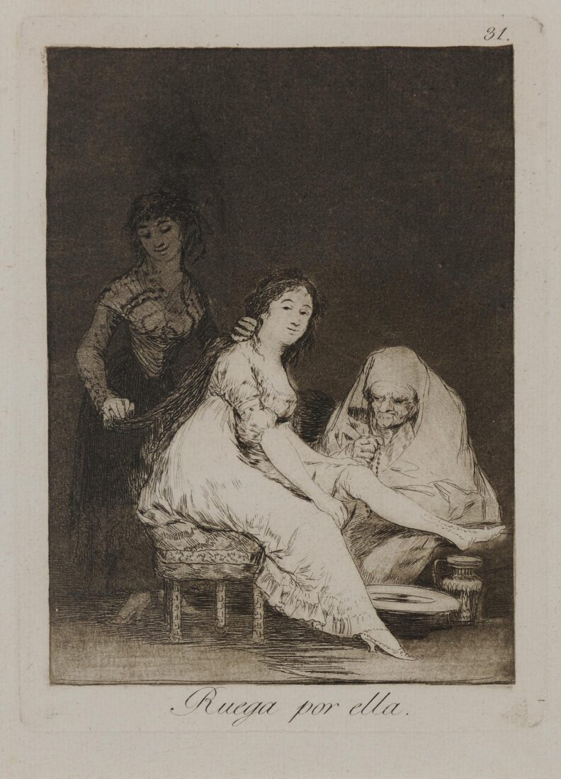 Προσεύχεται γι' αυτήν, Goya y Lucientes Francisco, 1803