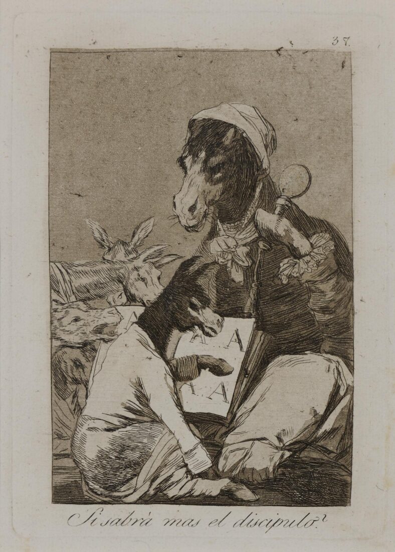 Αν θα ξέρει πιο πολλά ο μαθητής;, Goya y Lucientes Francisco, 1803