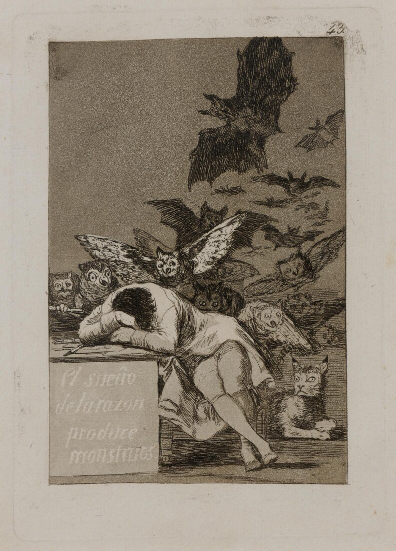 Ο ύπνος της λογικής γεννά τέρατα, Goya y Lucientes Francisco, 1803