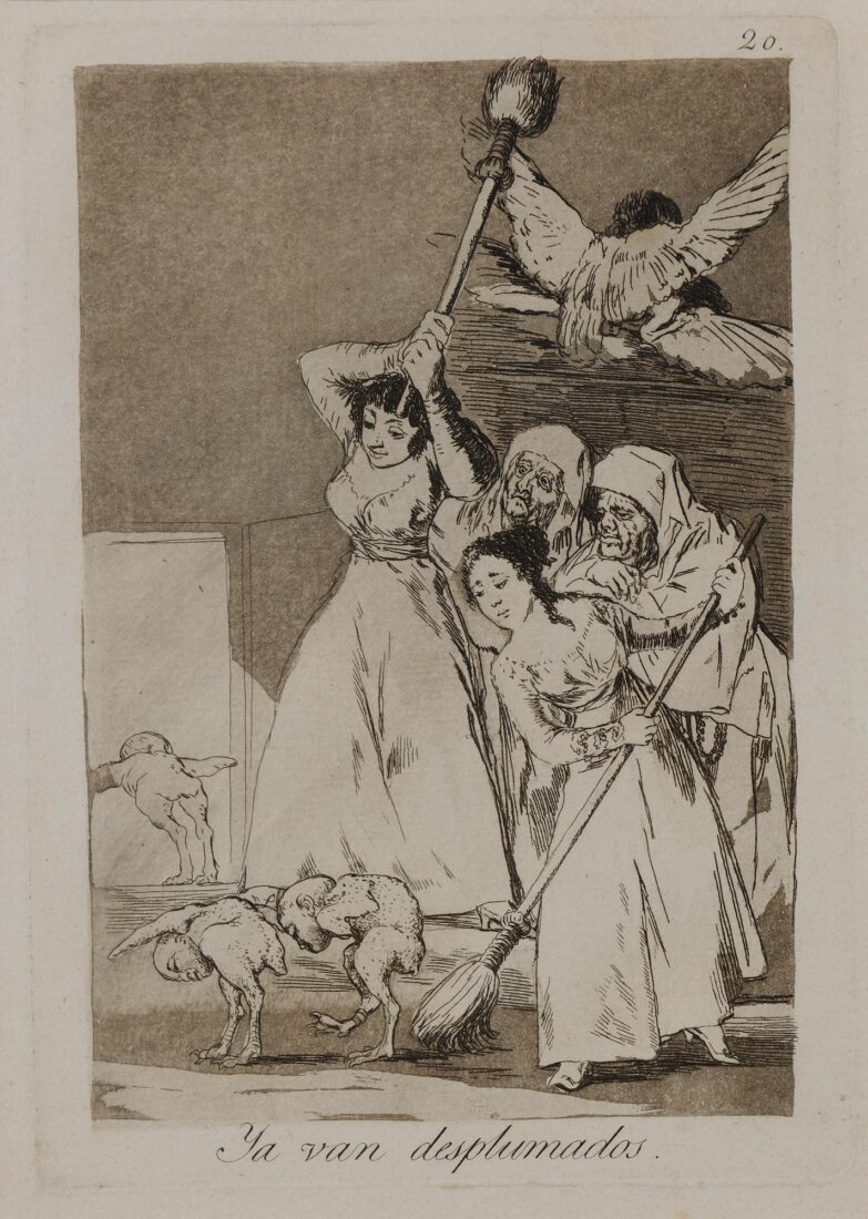 From the series “Los Caprichos” – There they go plucke - Goya y Lucientes Francisco