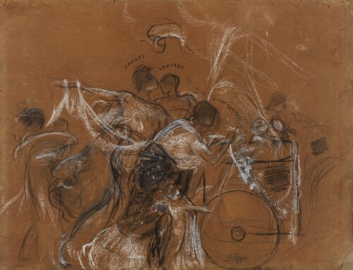 Movement Study of the Allegorical Figures around the Chariot - Gyzis Nikolaos