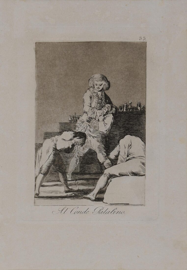 From the series “Los Caprichos” – To the Count of the Palate - Goya y Lucientes Francisco