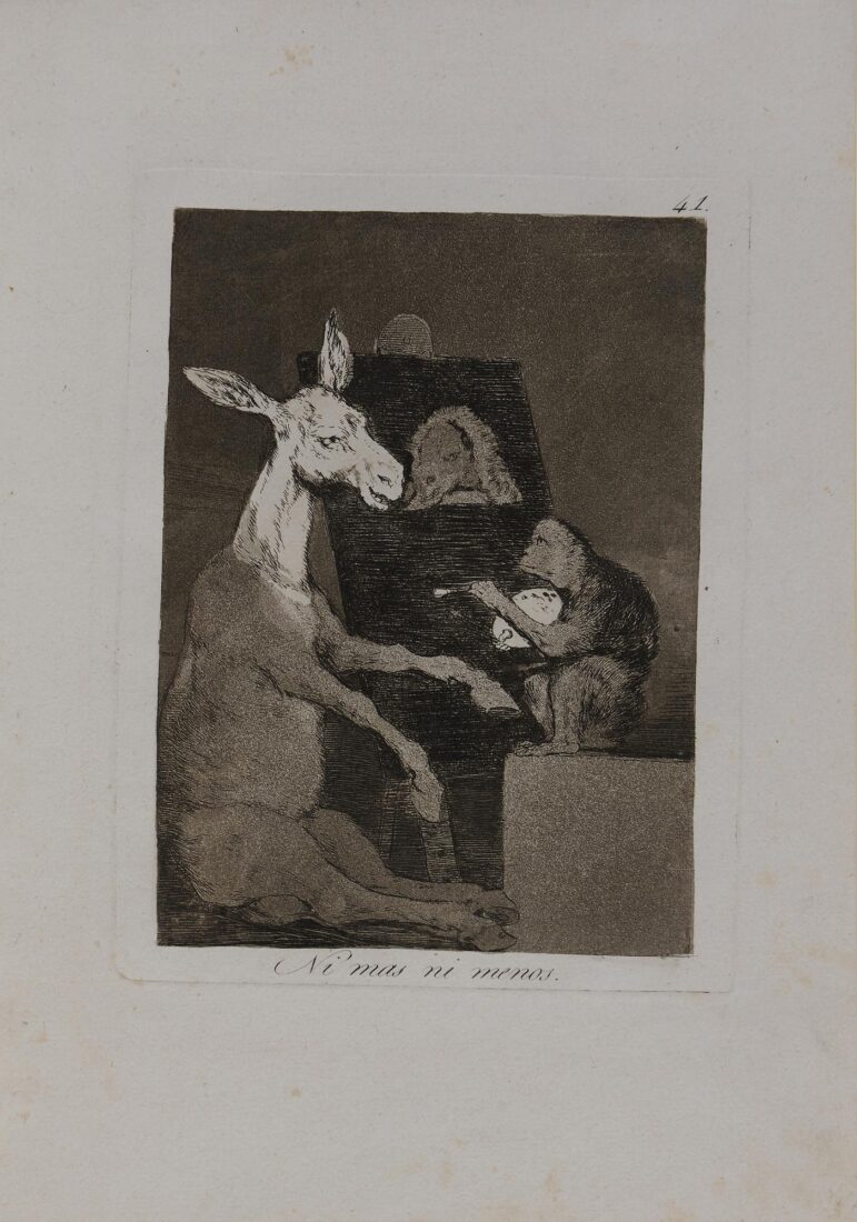 From the series “Los Caprichos”- Neither more nor less