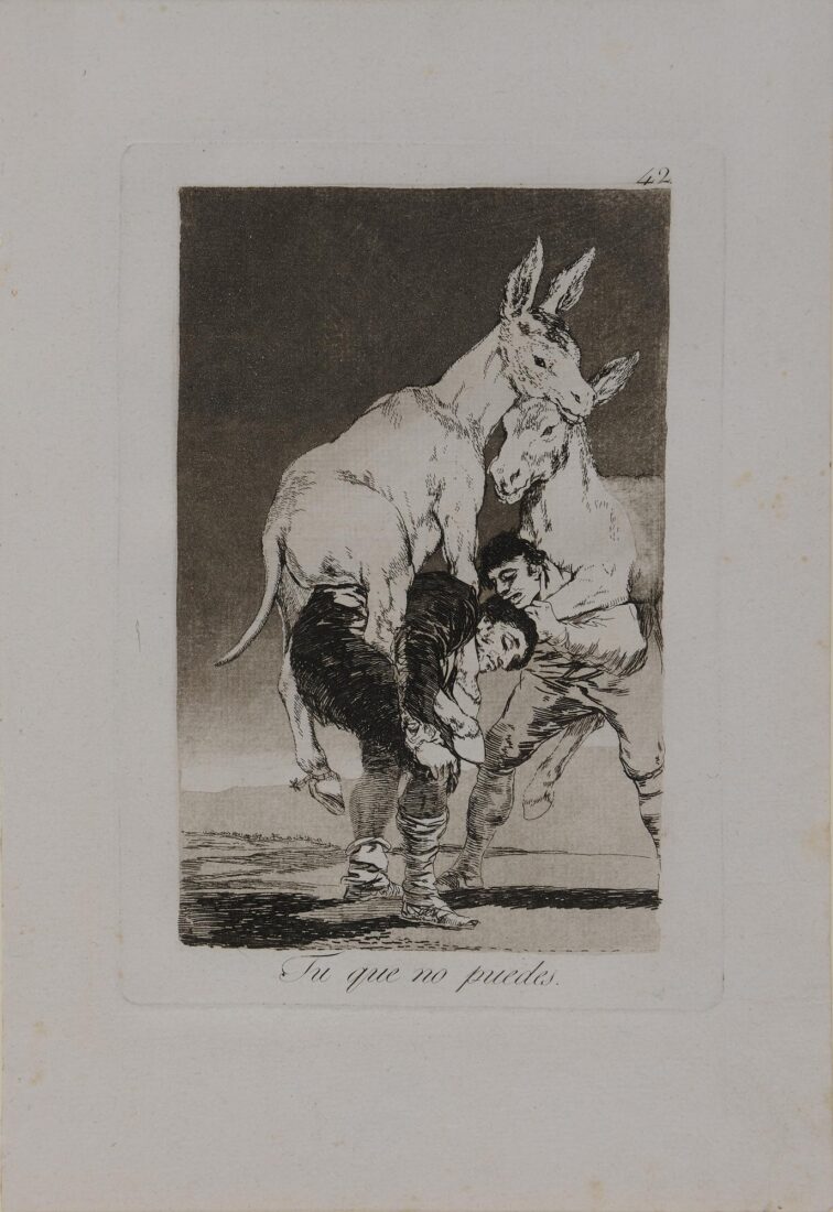 From the series “Los Caprichos” – Thou who canst not