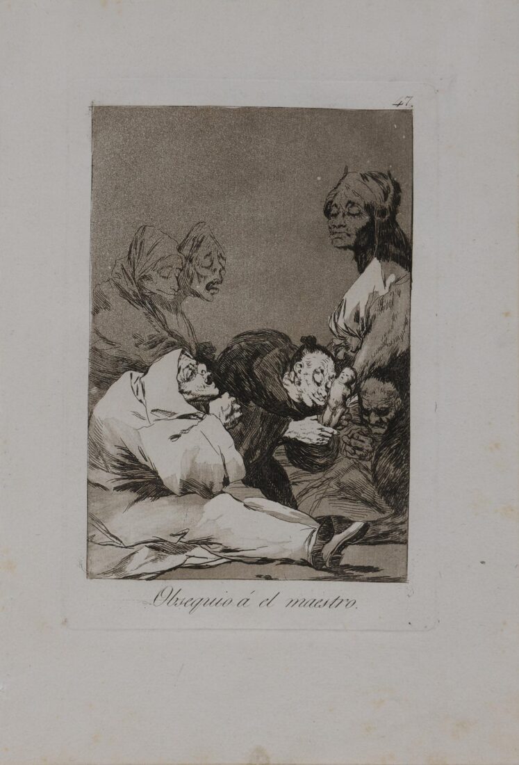 From rhe series “Los Caprichos” – A gift for the master