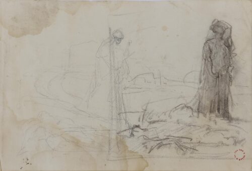 Study for the Painting “Antigone in front of the Dead Polyneikes” - Lytras Nikephoros
