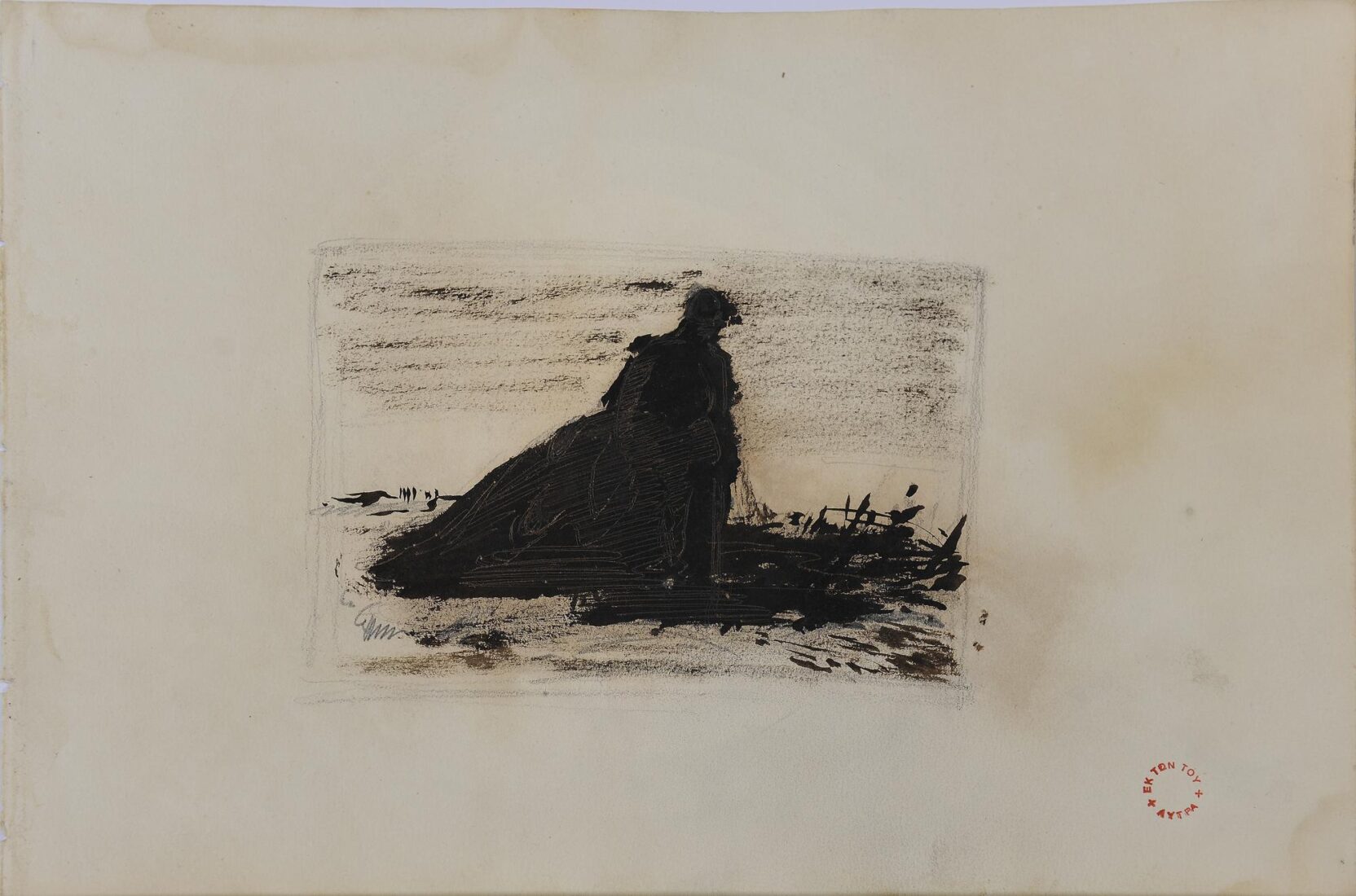 Study for the Painting “Antigone in front of the Dead Polyneikes” - Lytras Nikephoros