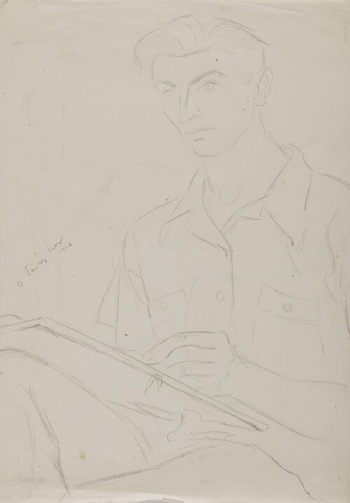 Self-Portrait Drawing - Tetsis Panayiotis