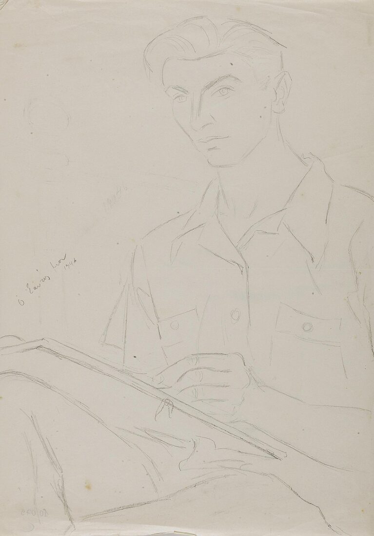 Self-Portrait Drawing - Tetsis Panayiotis
