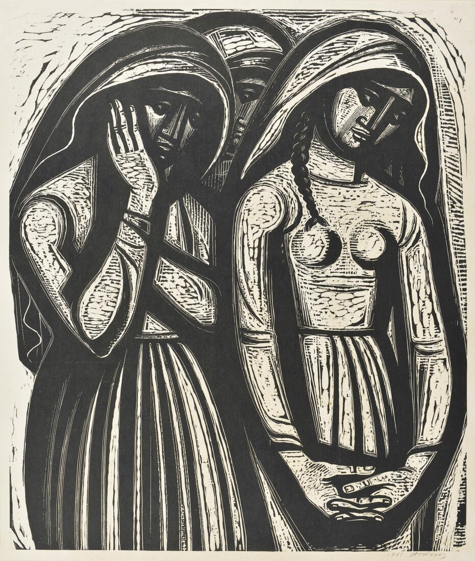 Detail of the Civil War. The women - Tassos (Alevizos Anastasios)