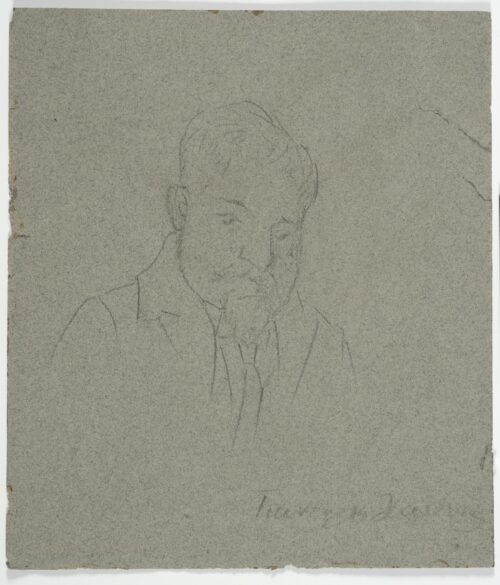 Drawing of an Old Man’s Head - Chalepas Yannoulis