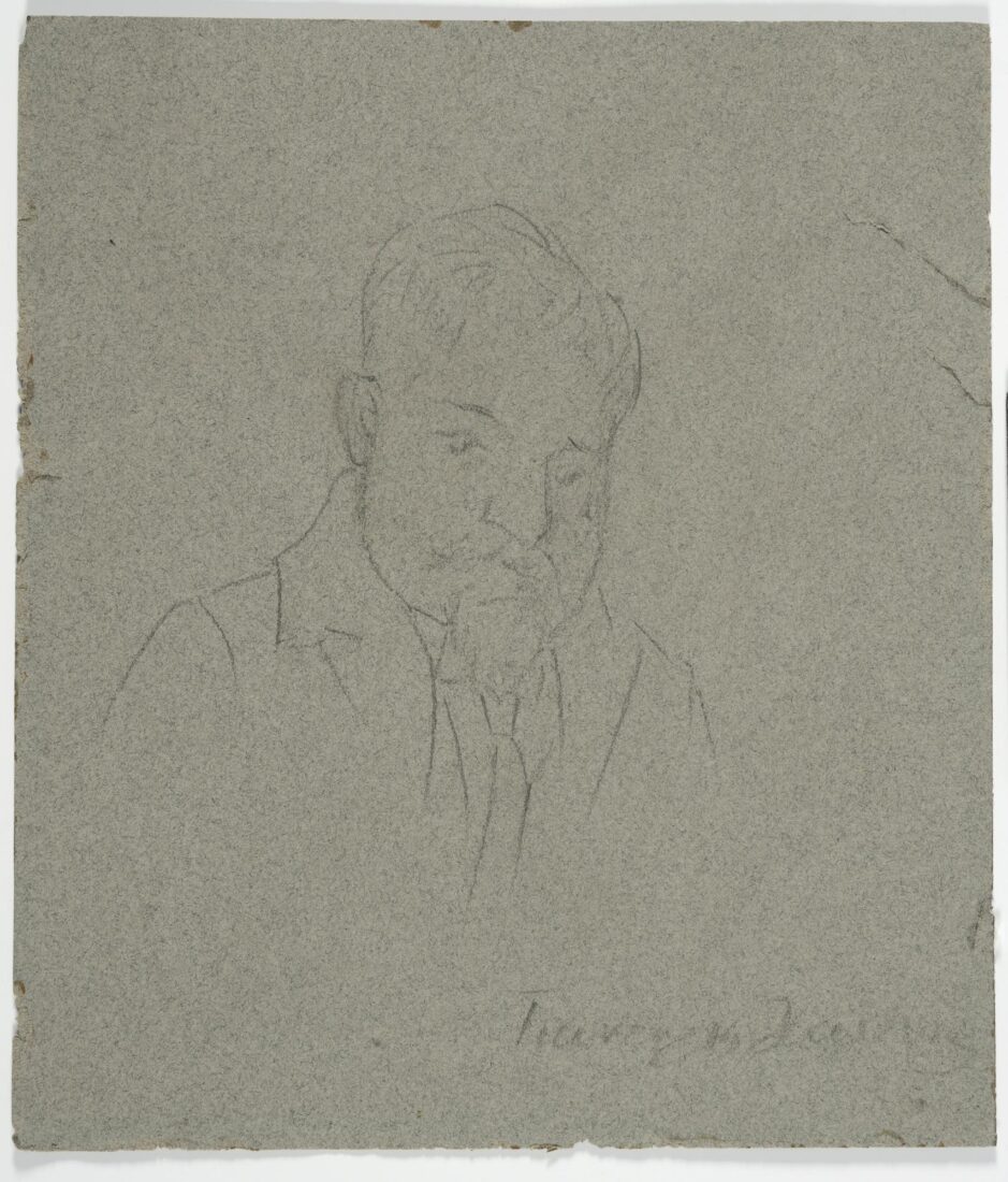 Drawing of an Old Man’s Head - Chalepas Yannoulis