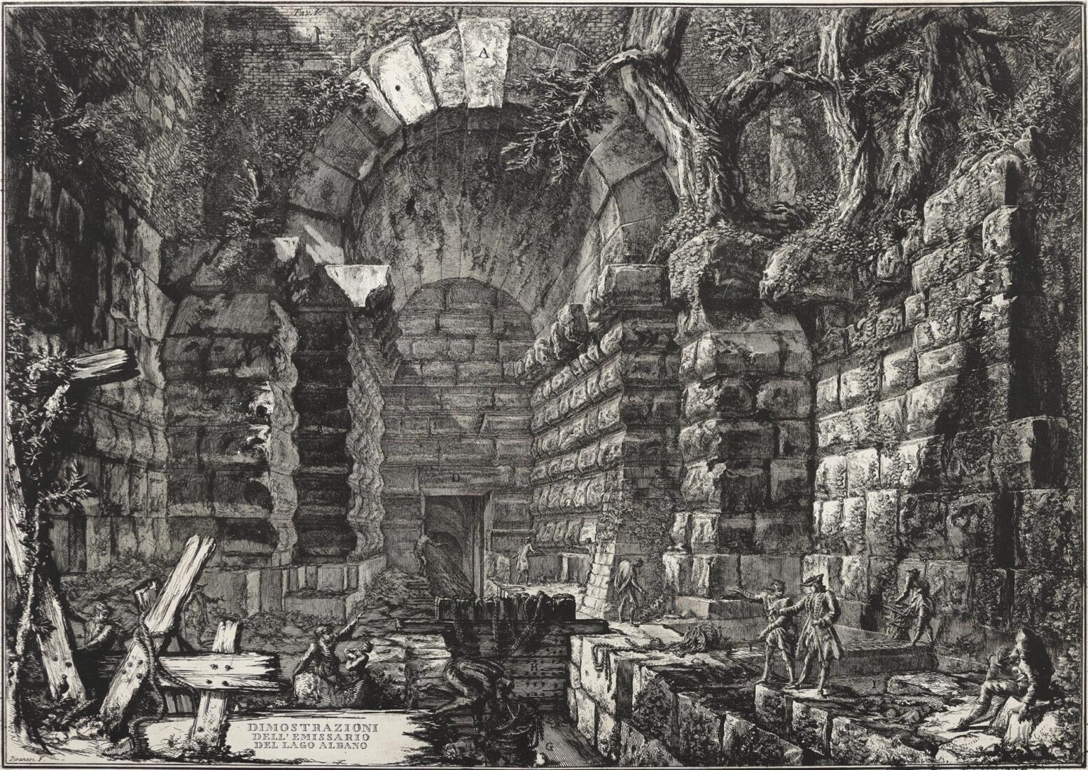 Αρχαιότητες από τη λίμνη Albano, σελίδα τίτλου - Piranesi Giambattista